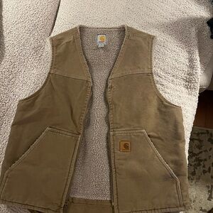 Carhartt Tan Sherpa-Lined Vest